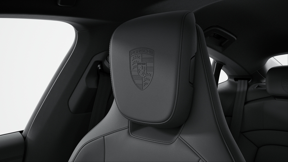 Escudo Porsche en reposacabezas (asientos delanteros y traseros laterales)