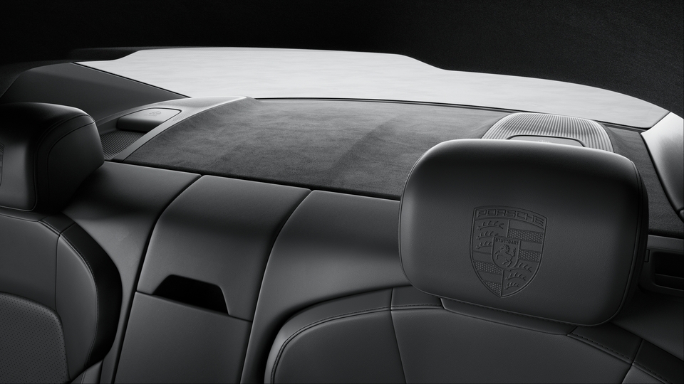 Porsche Crest on Headrests  (Front and Outer Rear Seats)