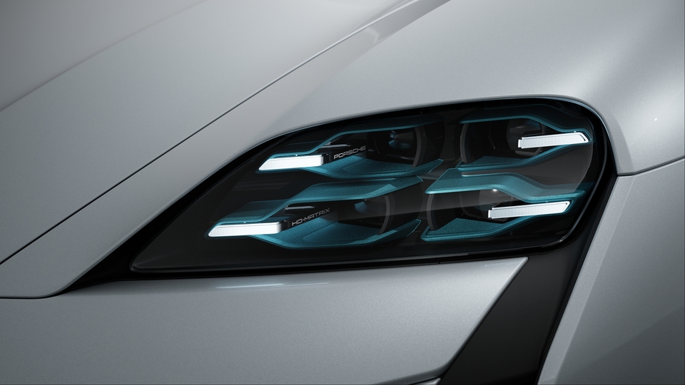 Tinted HD-Matrix LED Headlights with four-point LED Daytime Running Lights in Glacier Iceblue