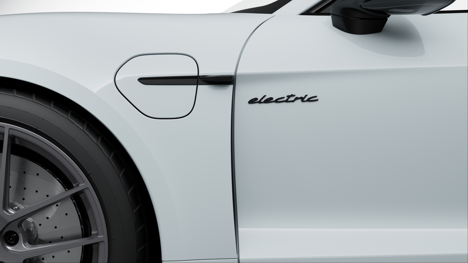 Model Designation on Rear and "electric" Logo on Doors in Satin Black