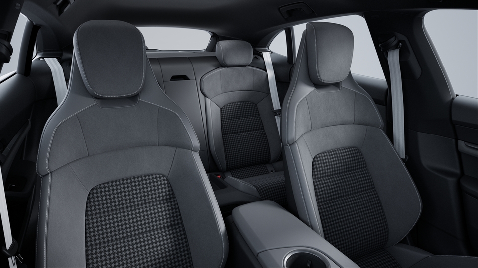 Leather-Free Interior in Slate Grey with Pepita Seat Centers