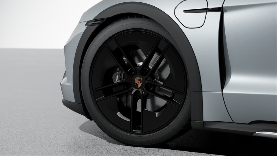 21-inch Taycan Exclusive Design Wheels painted in Black (high-gloss)