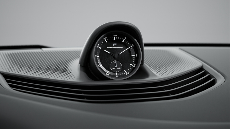 Sport Chrono მოდული პორშეს დიზაინის წამზე ნაკლები დროის ინტერვალის მაჩვენებელი საათით (Porsche Design Subsecond)