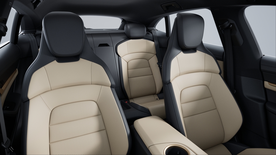 Olea Club Leather Interior in Basalt Black/Atacama Beige