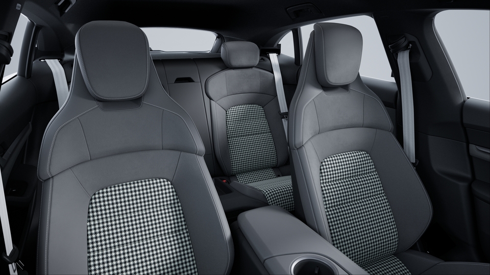 Leather-Free Interior in Slate Grey with Pepita Seat Centers