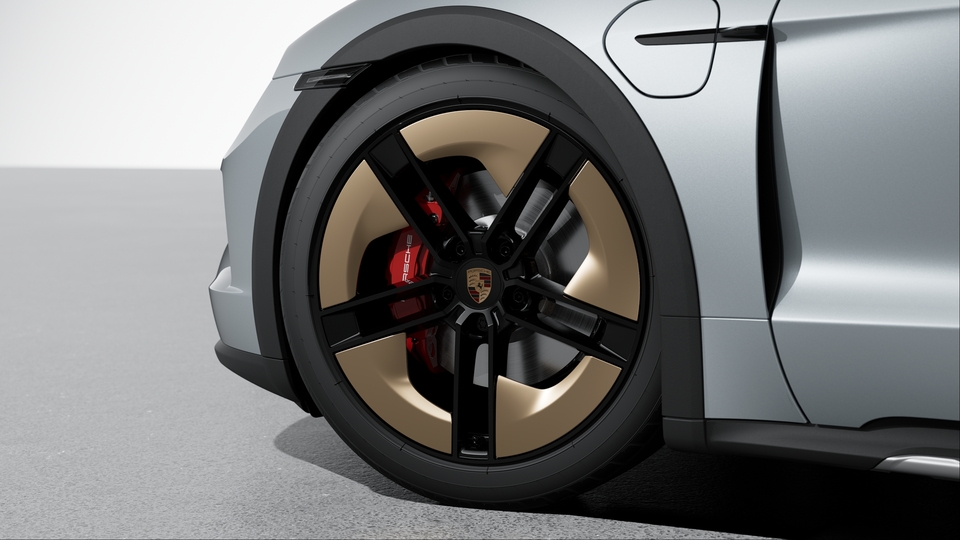 21-inch Taycan Exclusive Design Wheels painted in Black (high-gloss)