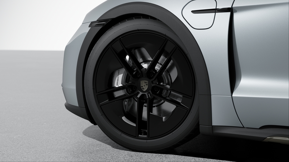 21-inch Taycan Exclusive Design Wheels painted in Black (high-gloss)