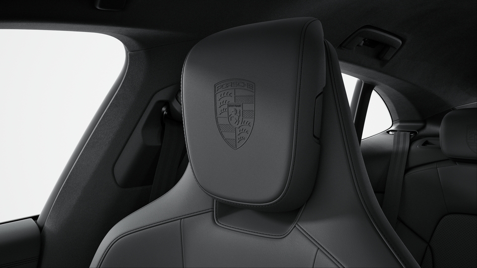 Porsche Crest on Headrests  (Front and Outer Rear Seats)