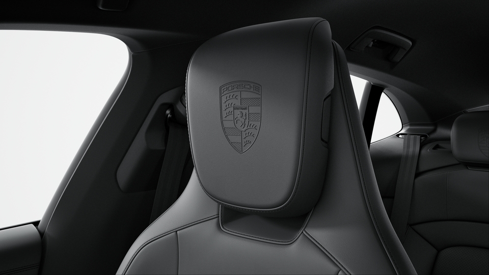 Porsche Crest on Headrests  (Front and Outer Rear Seats)