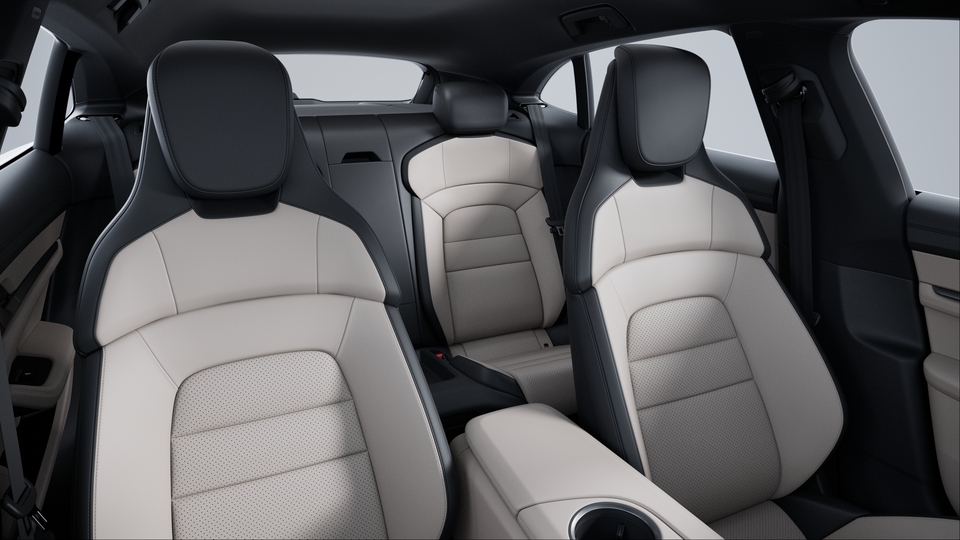 Two-Tone Leather Interior, Smooth-Finish Leather, Black/Chalk Beige