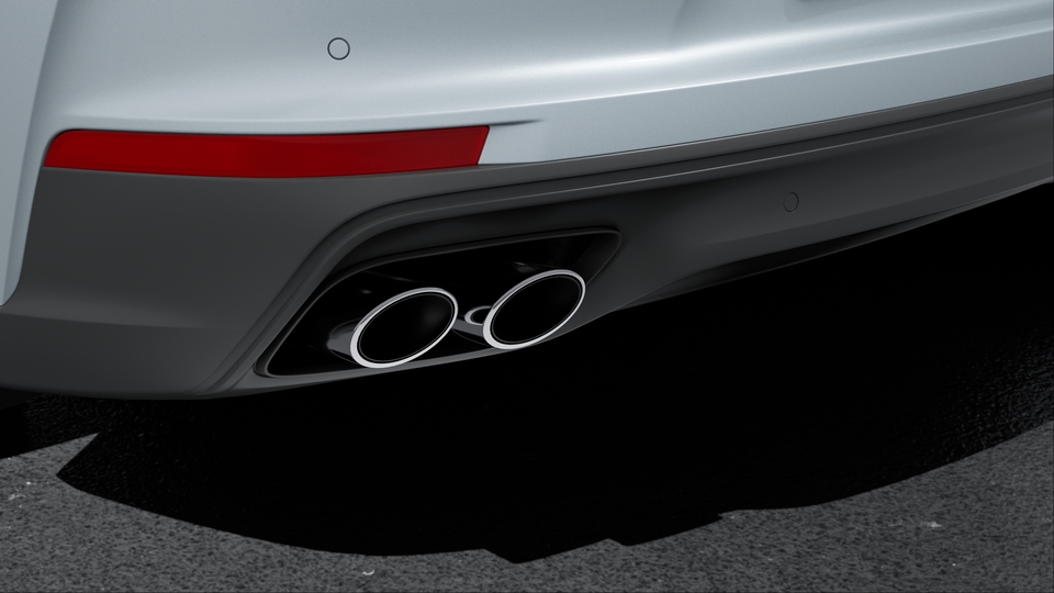 Sports tailpipes in silver