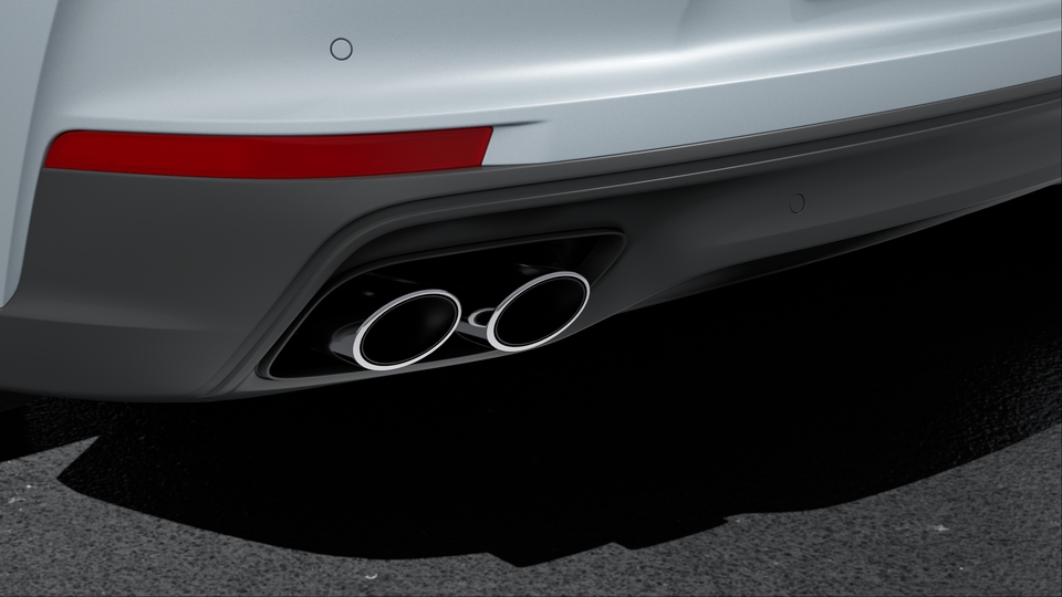 Sports tailpipes silver