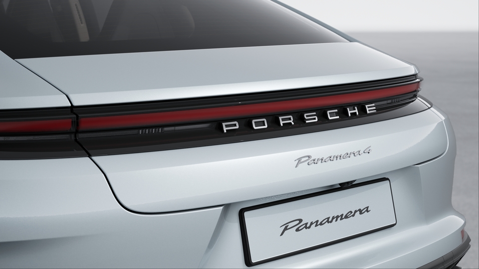 ‘PORSCHE’ logo in zilverkleur (hoogglans)