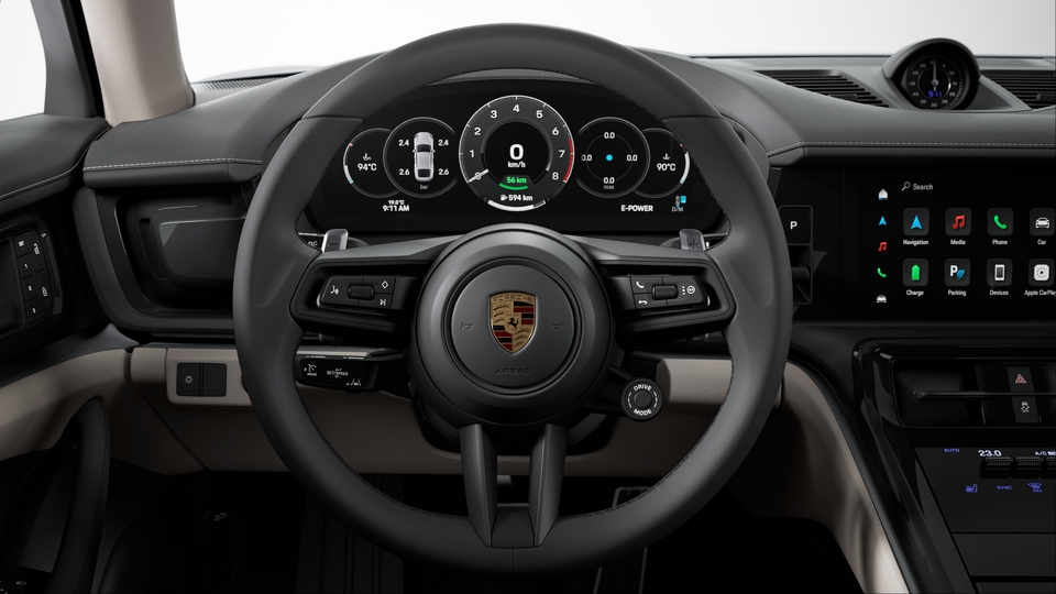 Heated Sport Steering Wheel in Leather with Mode-switch