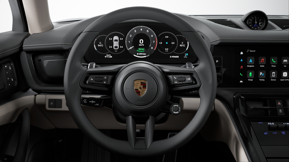 Heated Sport Steering Wheel in Leather with Mode-switch