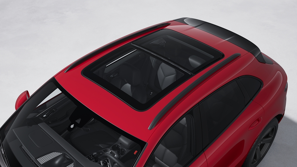 Roof rails painted in Black (high-gloss)