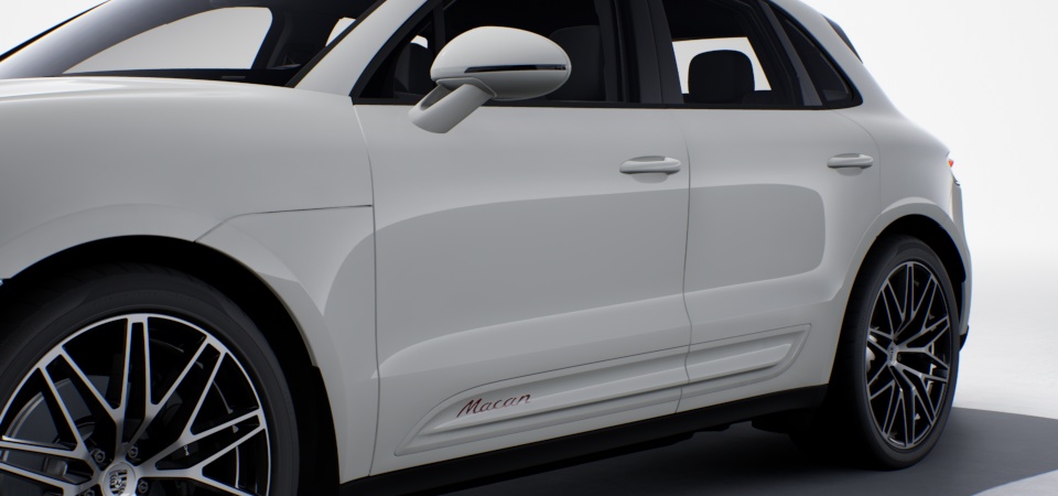 Model Designation on Side Blades in Red