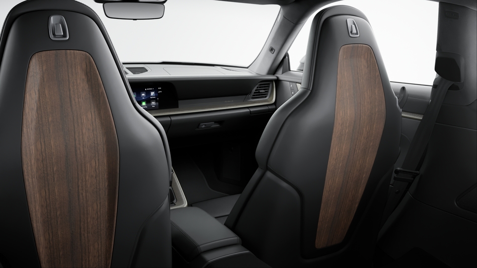 Dossiers de Siège Sport Plus en Cuir avec insert décoratif en Paldao foncé