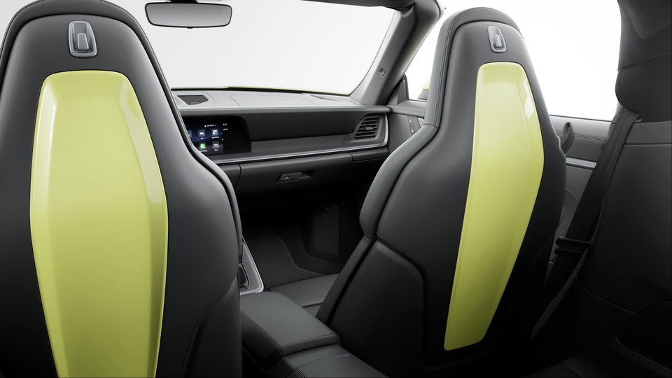 Sports Seat Plus Backrests Leather with decorative Inlay painted in Exterior Colour