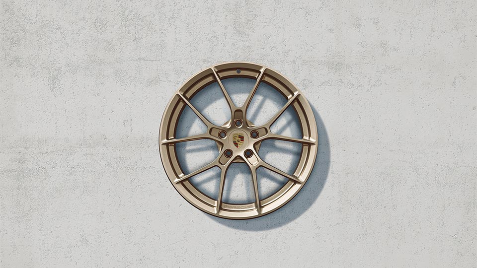 20/21-inch 911 Carrera lightweight wheel set (painted in Neodyme)