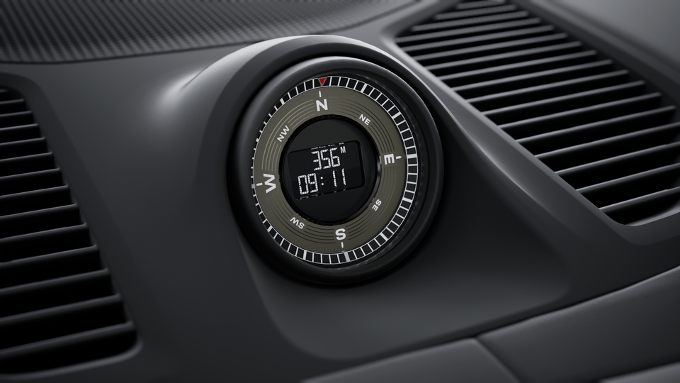 Sport Chrono Package and compass display on the dashboard