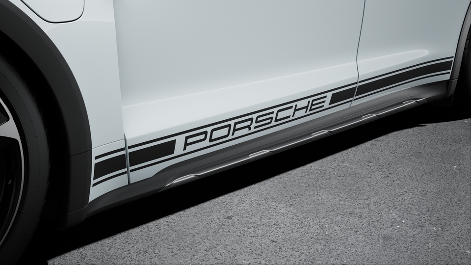 Decorative Side Logo 'PORSCHE' Black