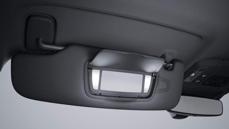 Sun visors leather