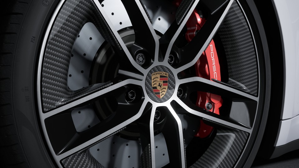 Wheel Center Caps in Carbon Fiber