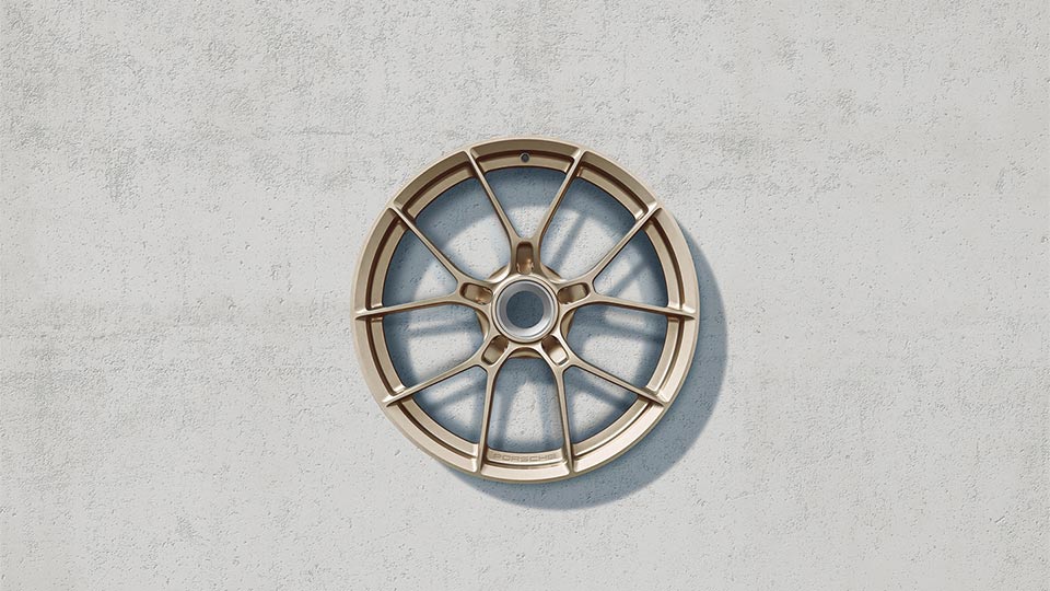 20/21-inch 911 Carrera GTS lightweight wheel set with central locking (painted in neodymium)