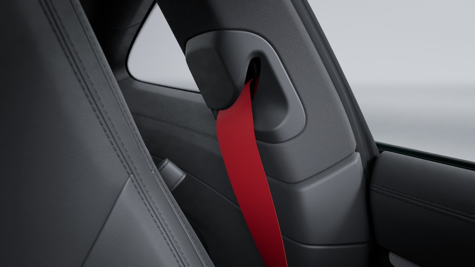 Seat Belts in Guards Red
