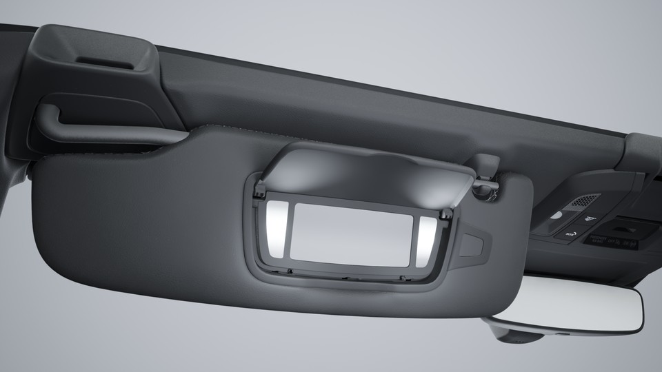 Sun visors leather