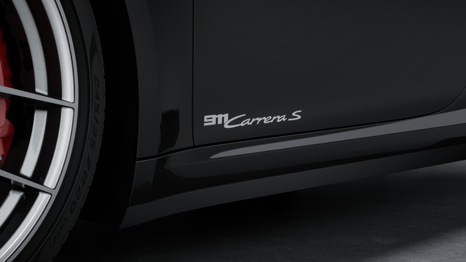 Model Designation on Doors in Silver
