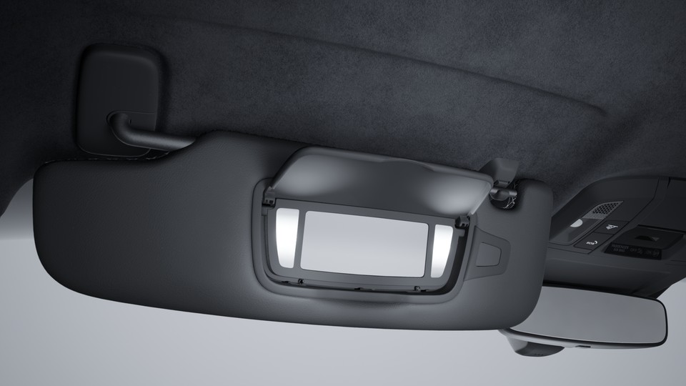 Sun visors leather
