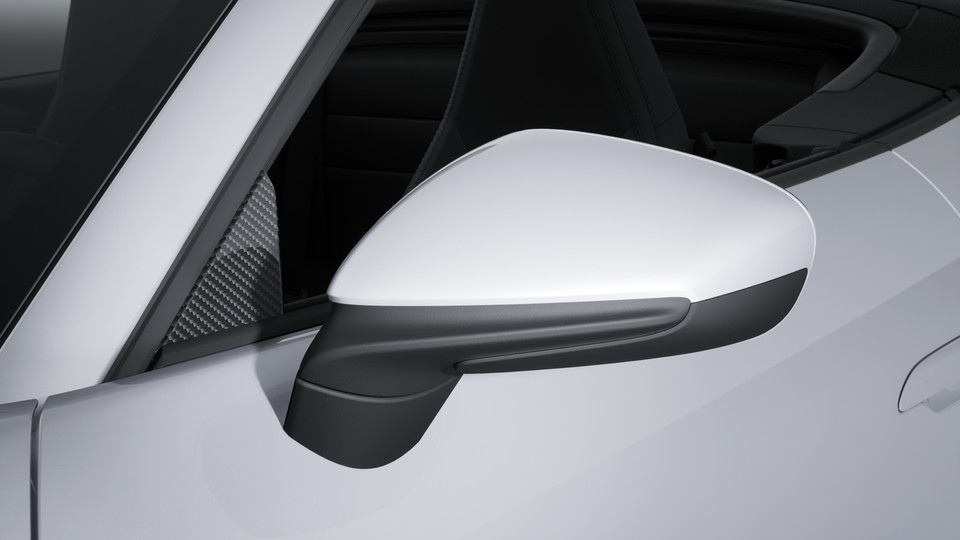 Window Triangle Trims in Carbon Fiber