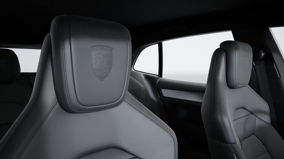 Porsche Wappen auf Kopfstützen