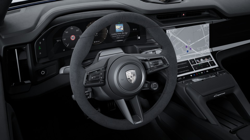 Volante GT Sports em Race-Tex, incluindo aquecimento do volante e Mode-Switch