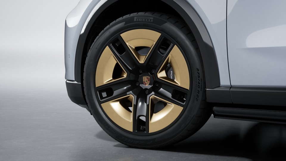 Wheels painted in California Gold