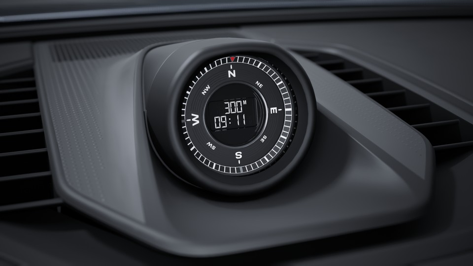 Sport Chrono Package and compass display on the dashboard