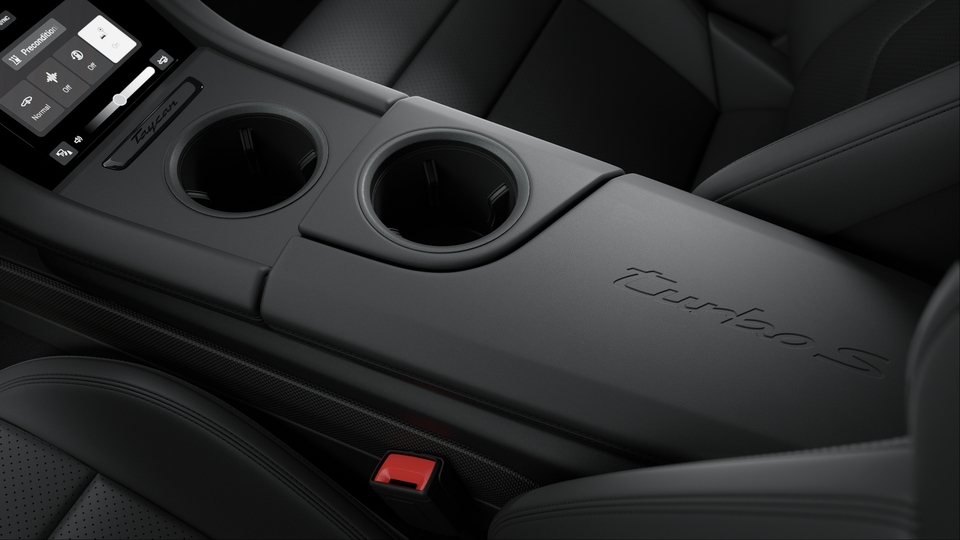 Model Logo on Centre Console Storage Compartment Lid