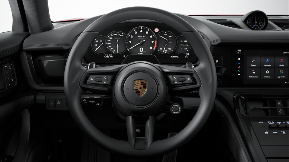 Heated Sport Steering Wheel in Leather with Mode-switch